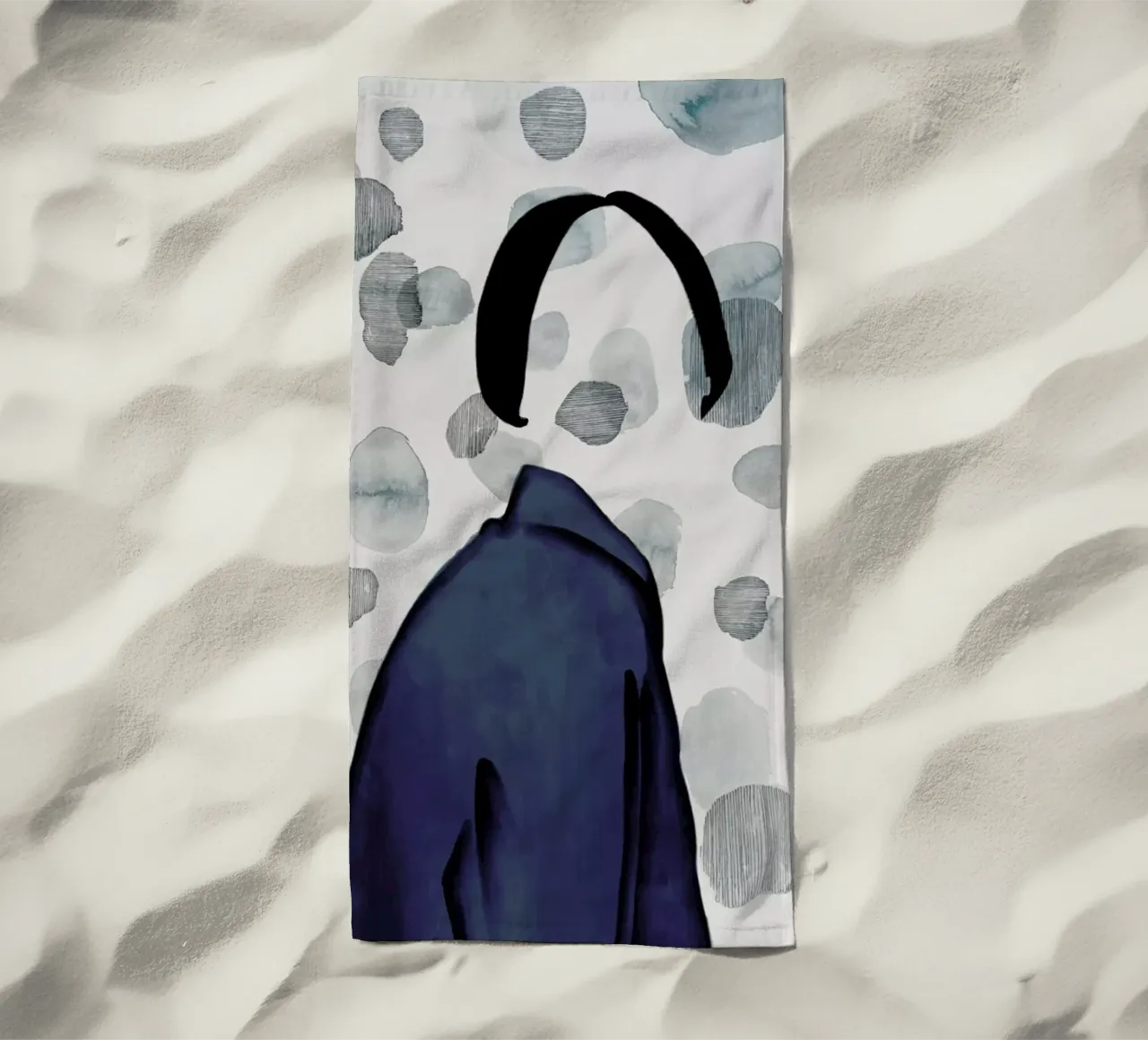 Void strandhanddoek van Ramona Russu