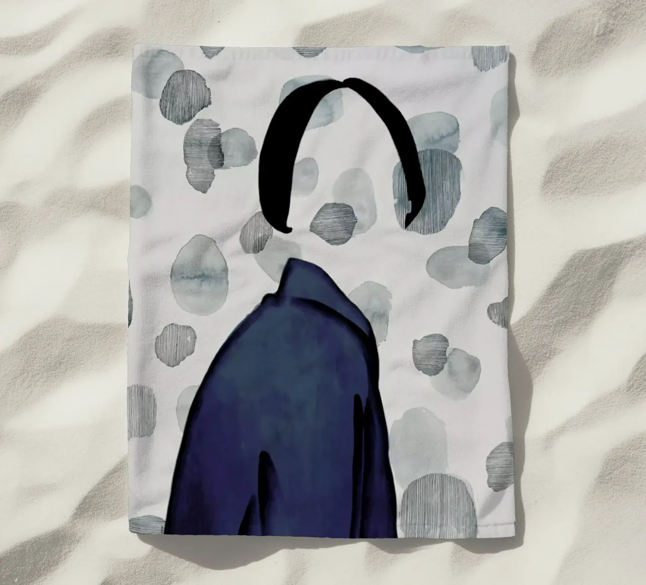 Void strandhanddoek van Ramona Russu