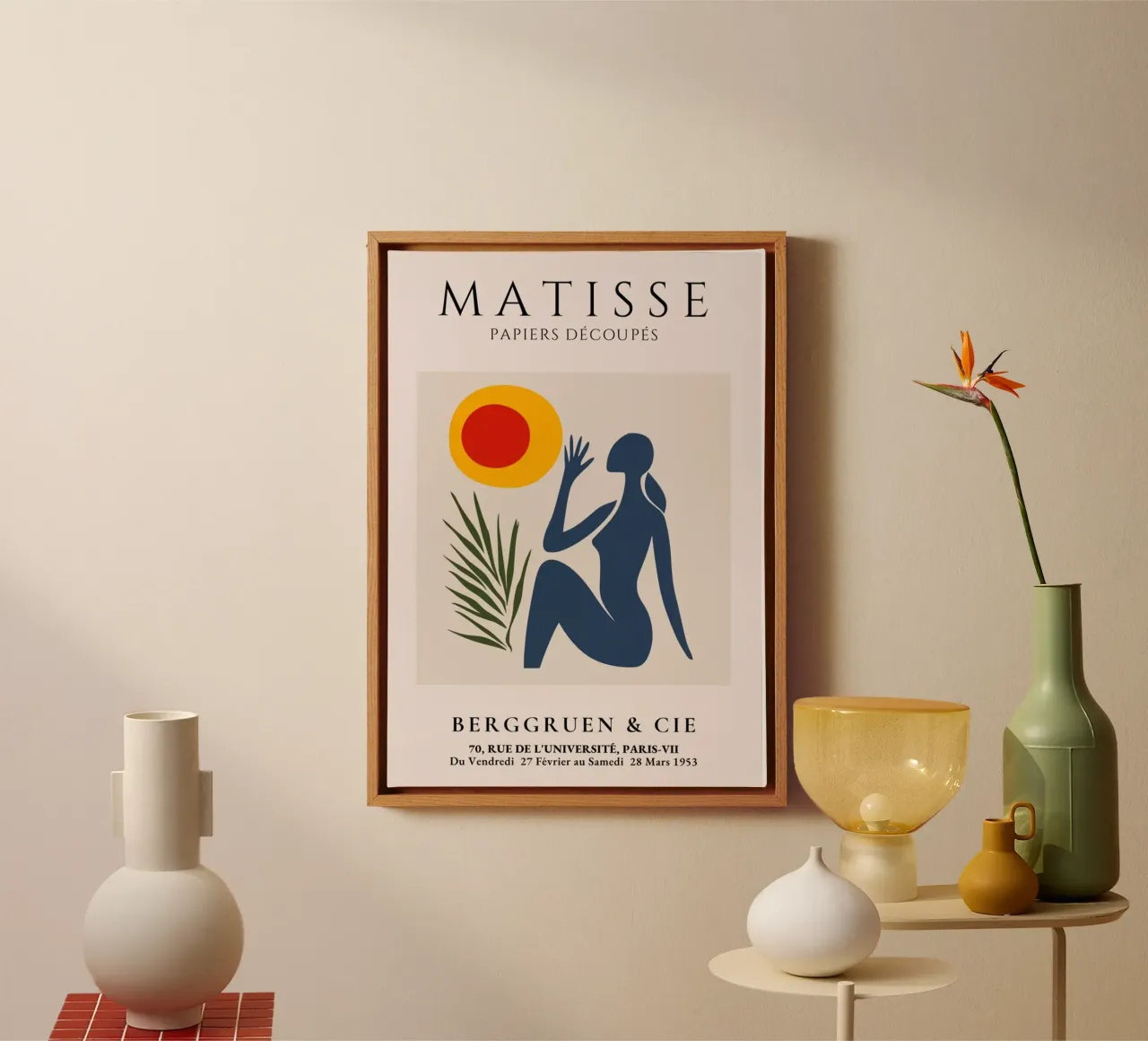 Henri Matisse canvas met Baklijst van Trending Art Company