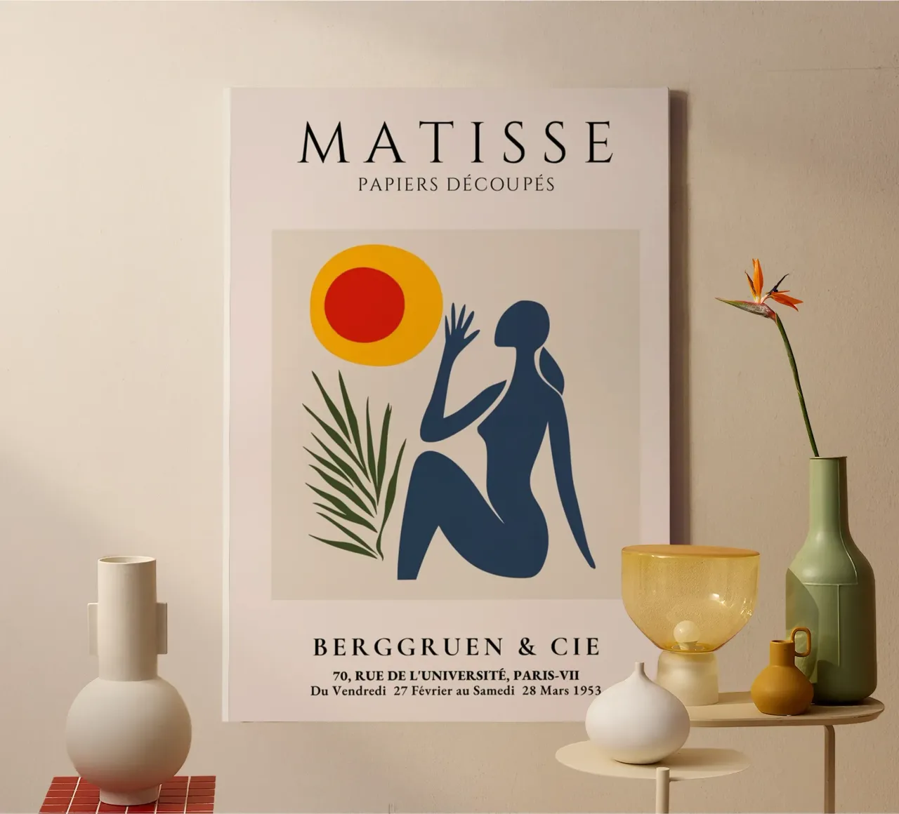 Henri Matisse canvas met Baklijst van Trending Art Company