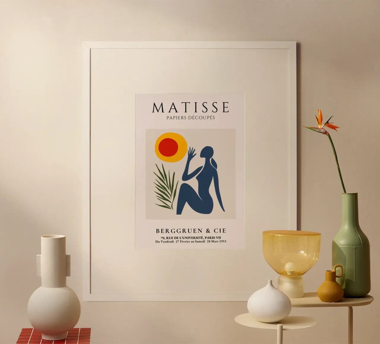 Henri Matisse poster con telaio in legno da Trending Art Company