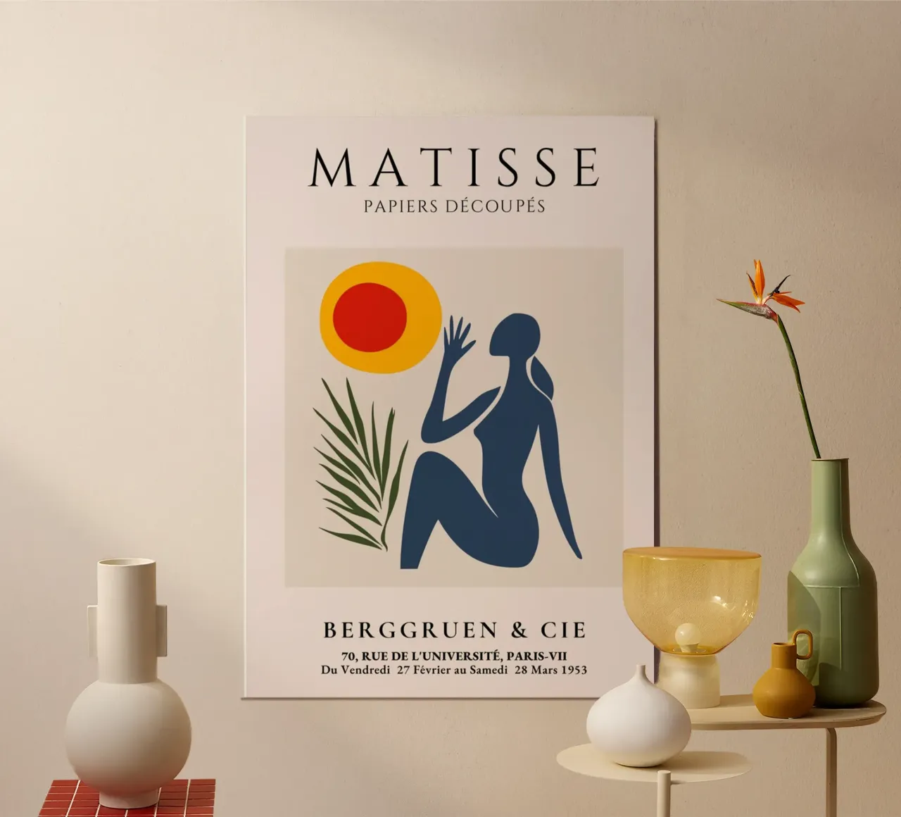 Henri Matisse poster con telaio in legno da Trending Art Company