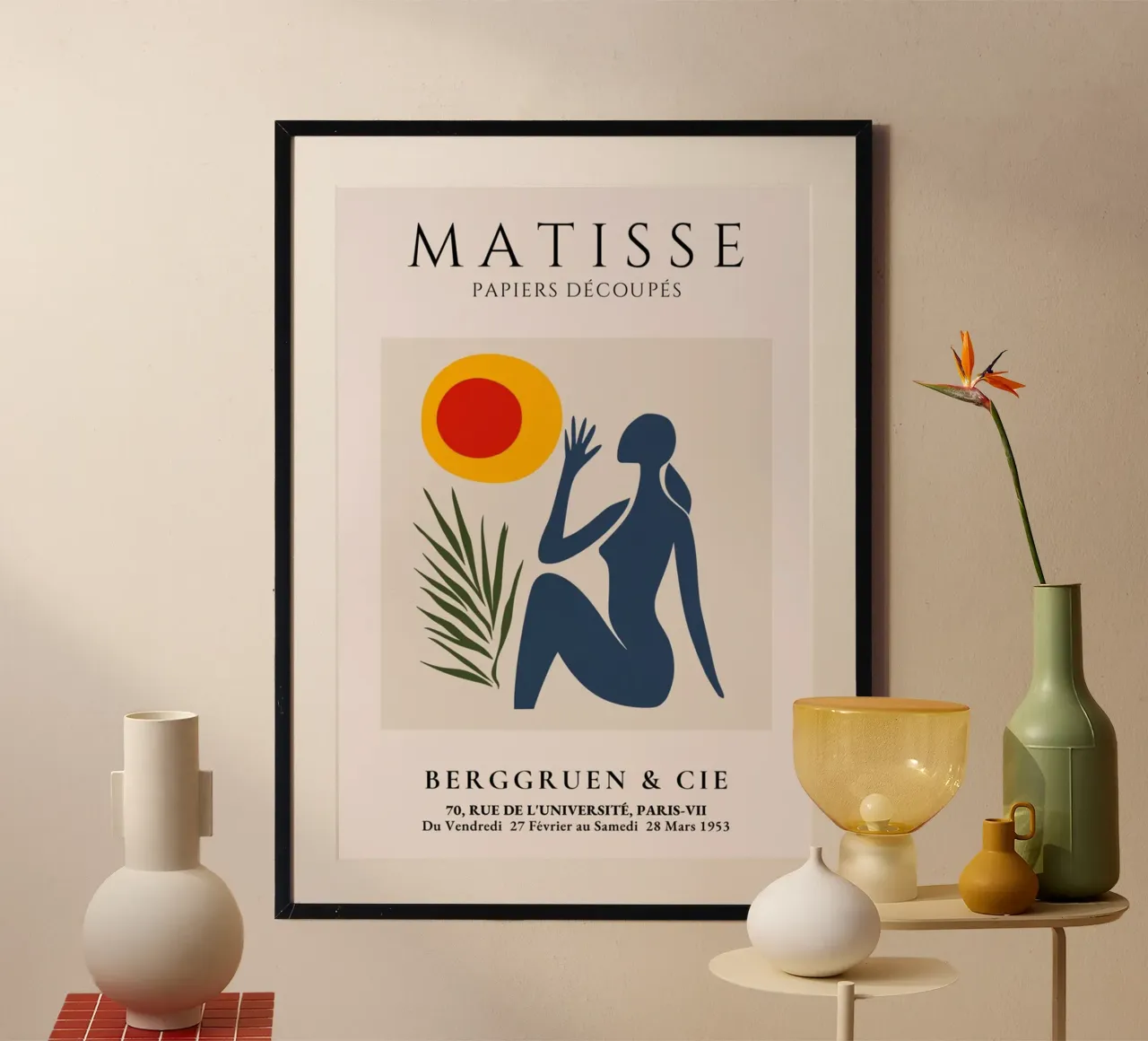 Henri Matisse poster con telaio in legno da Trending Art Company