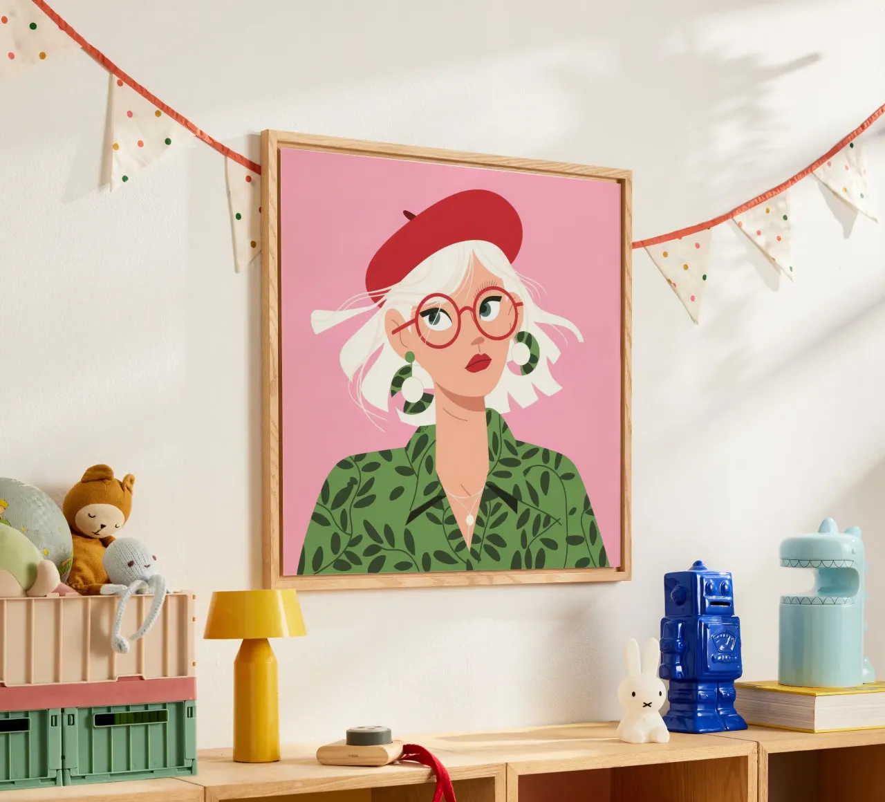 Berretto rosso chic plexiglass da Color Oblivion