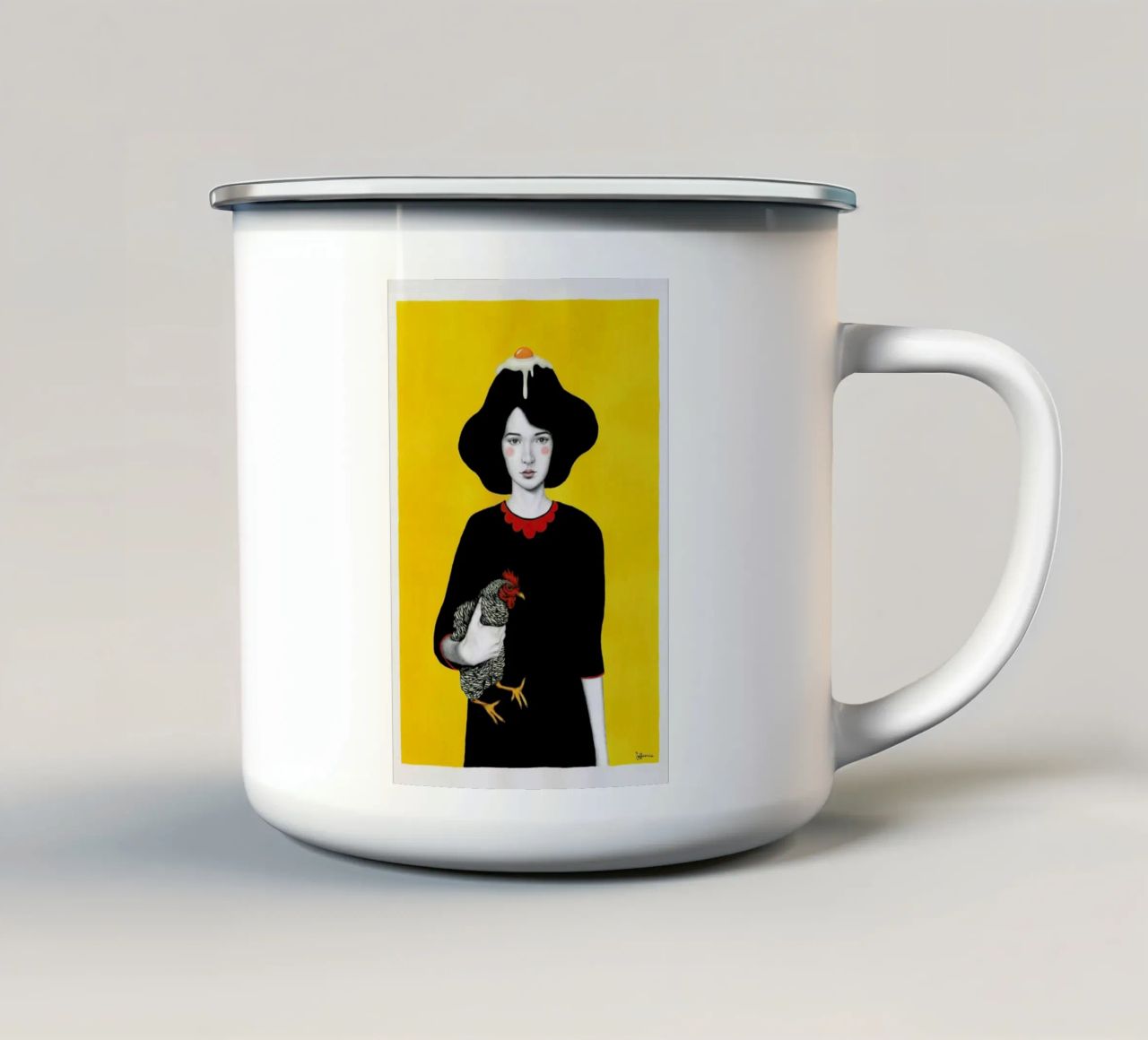 Maya tazza in smalto da Sofia Bonati
