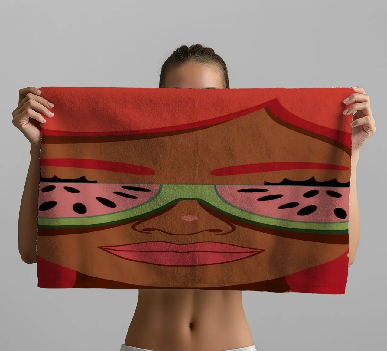 Fiery Red Curls towel by Color Oblivion