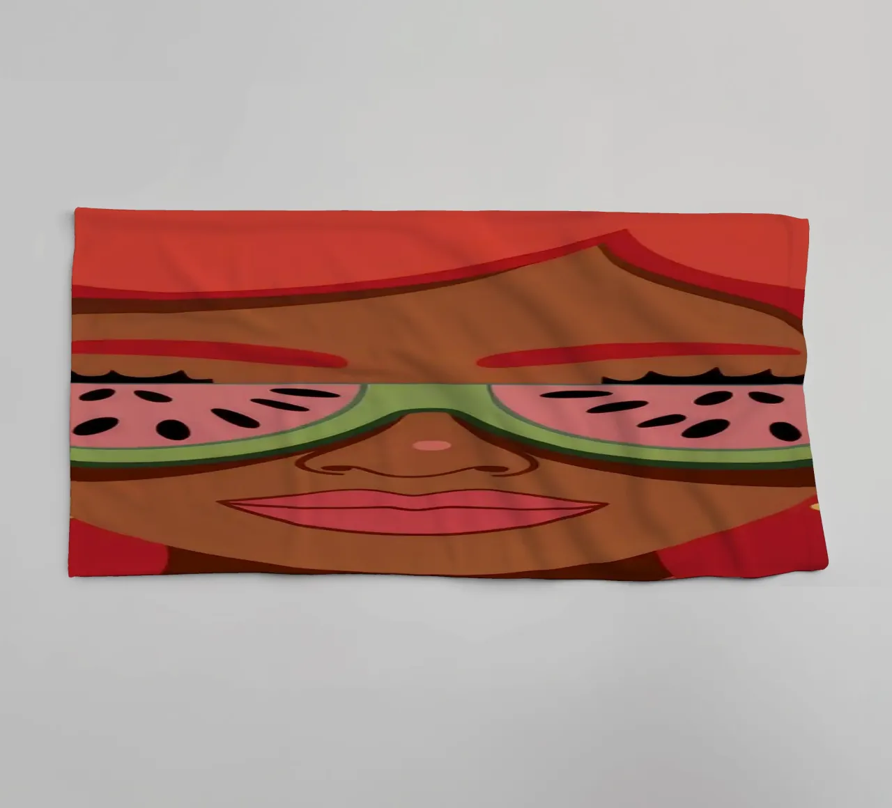 Fiery Red Curls towel by Color Oblivion