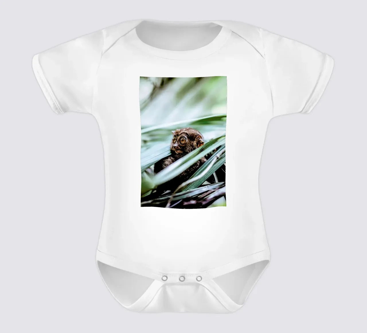 Tarsier body neonato maniche corte da Natural Kingdom