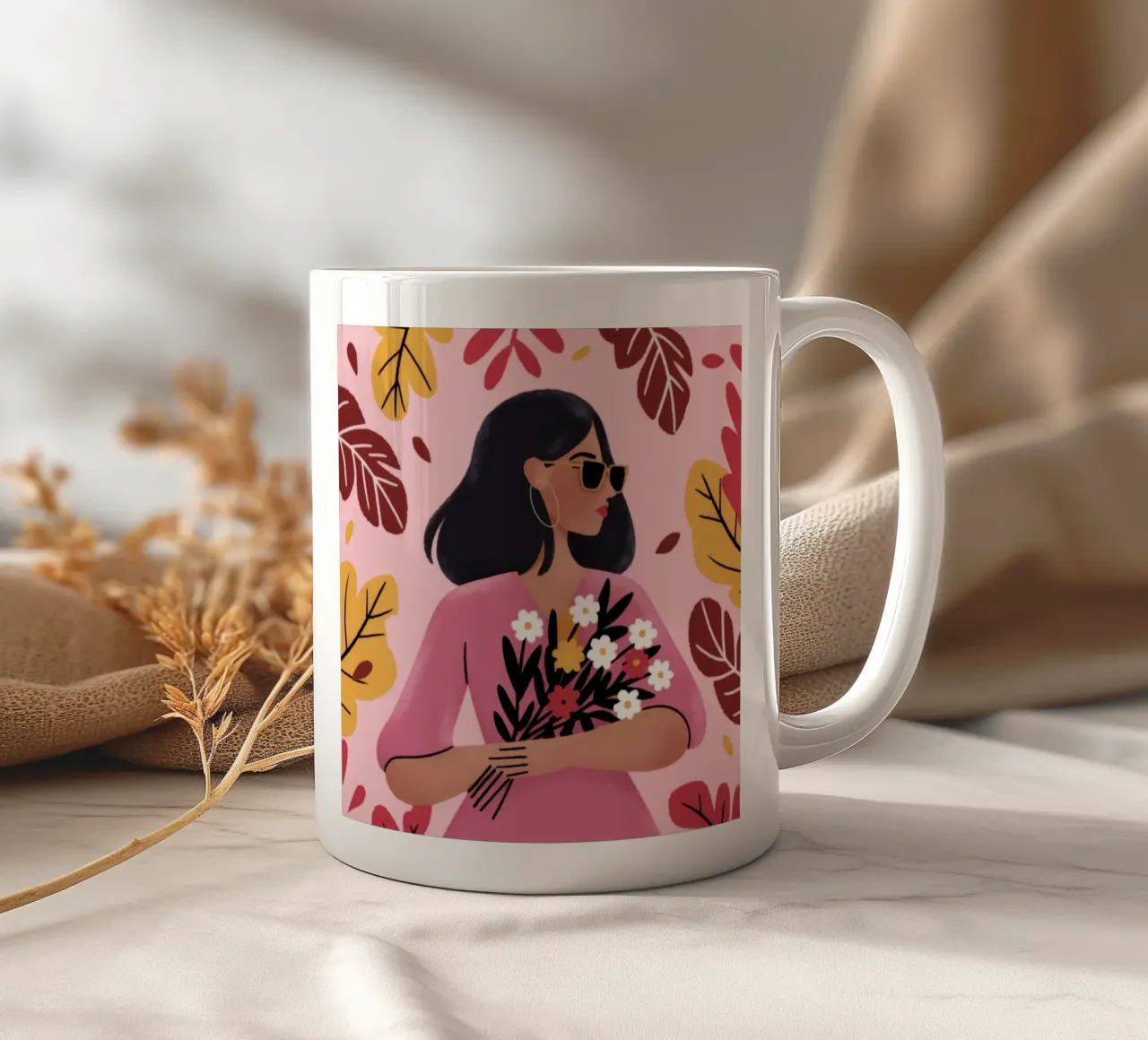 Abbraccio floreale Bliss tazza in ceramica da Color Oblivion