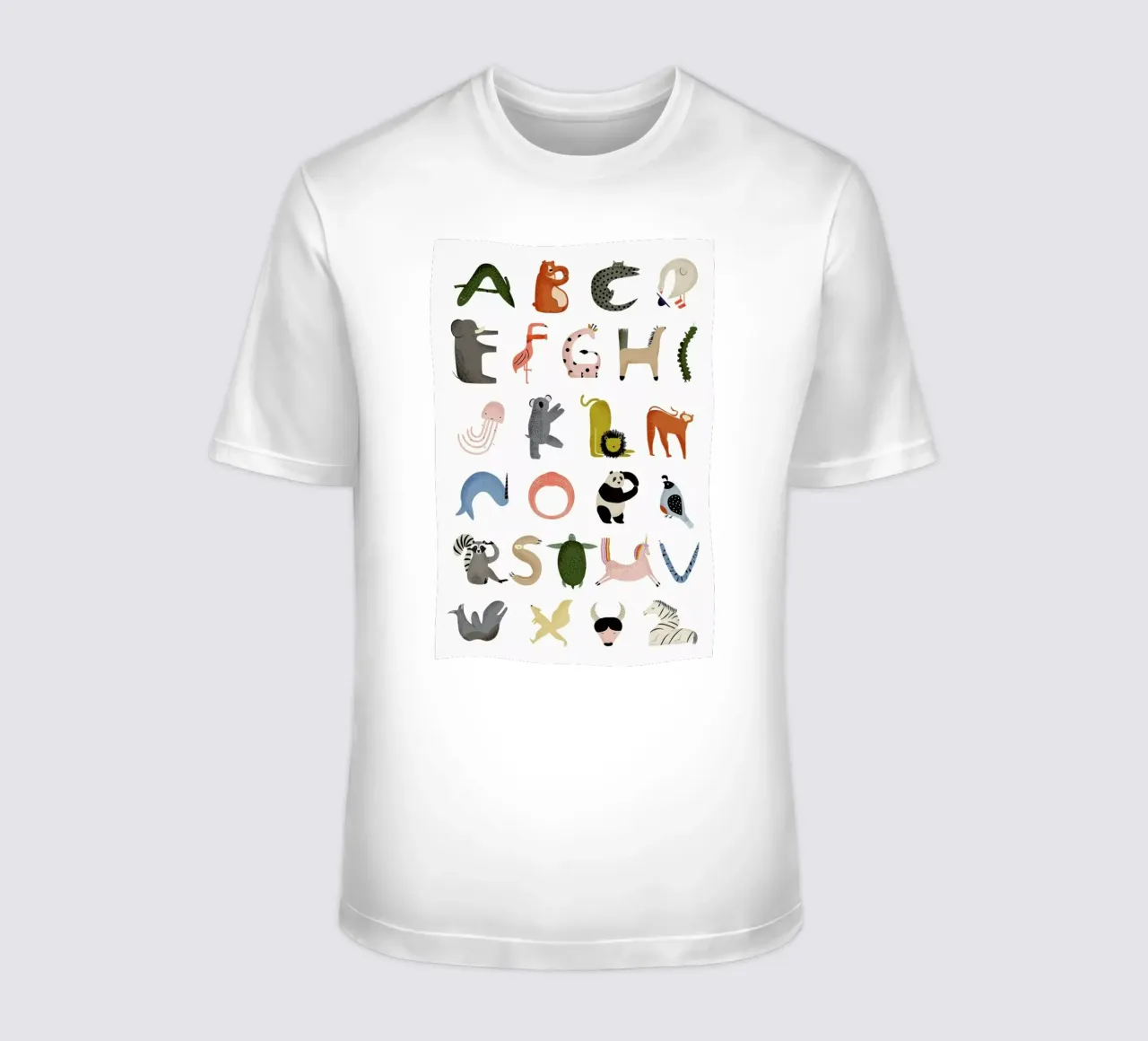 Animal Alphabet t-shirt da Little Flourishes