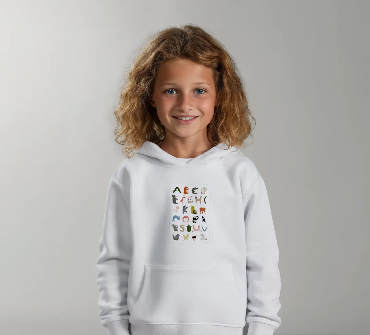 Animal Alphabet kids hoodie by Little Flourishes