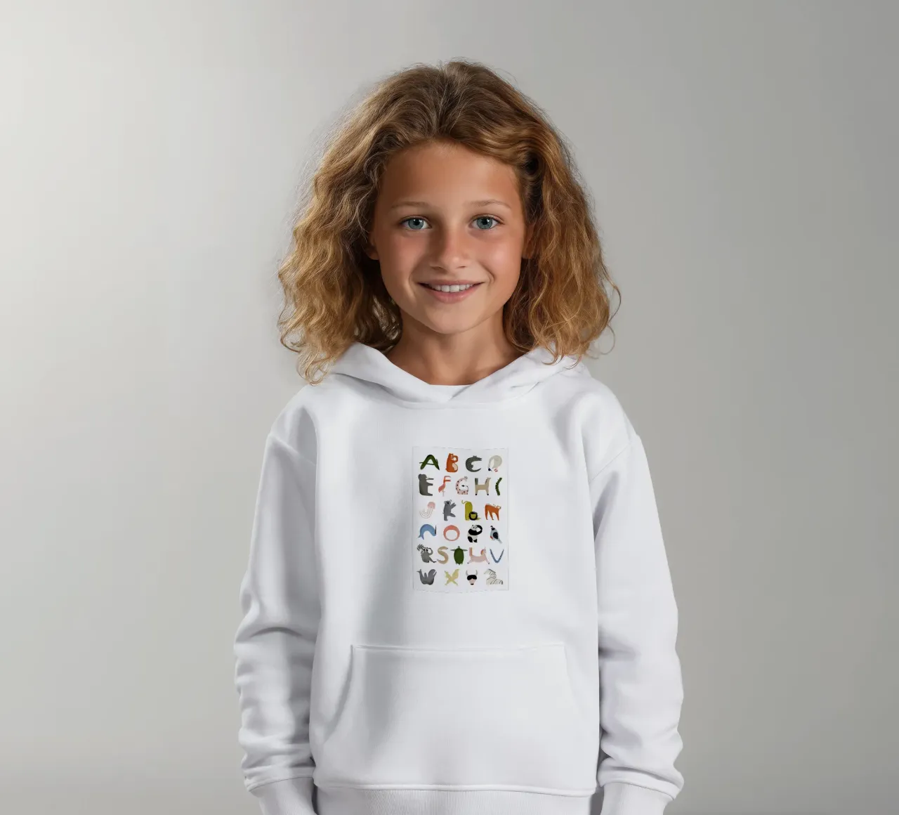 Animal Alphabet kids hoodie by Little Flourishes