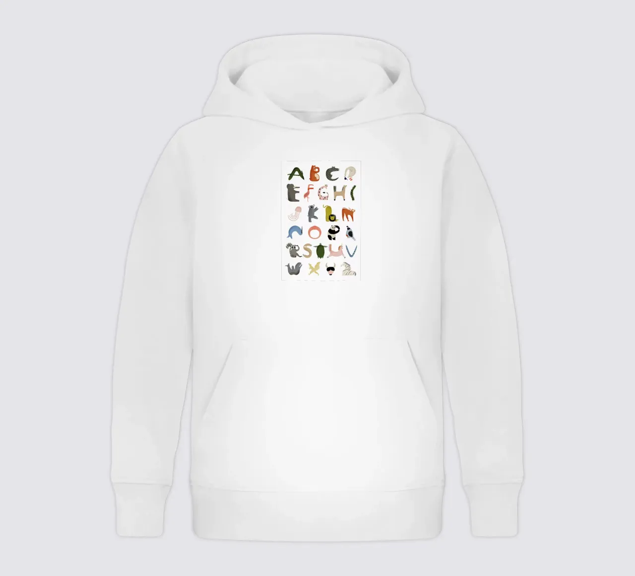 Animal Alphabet kids hoodie by Little Flourishes