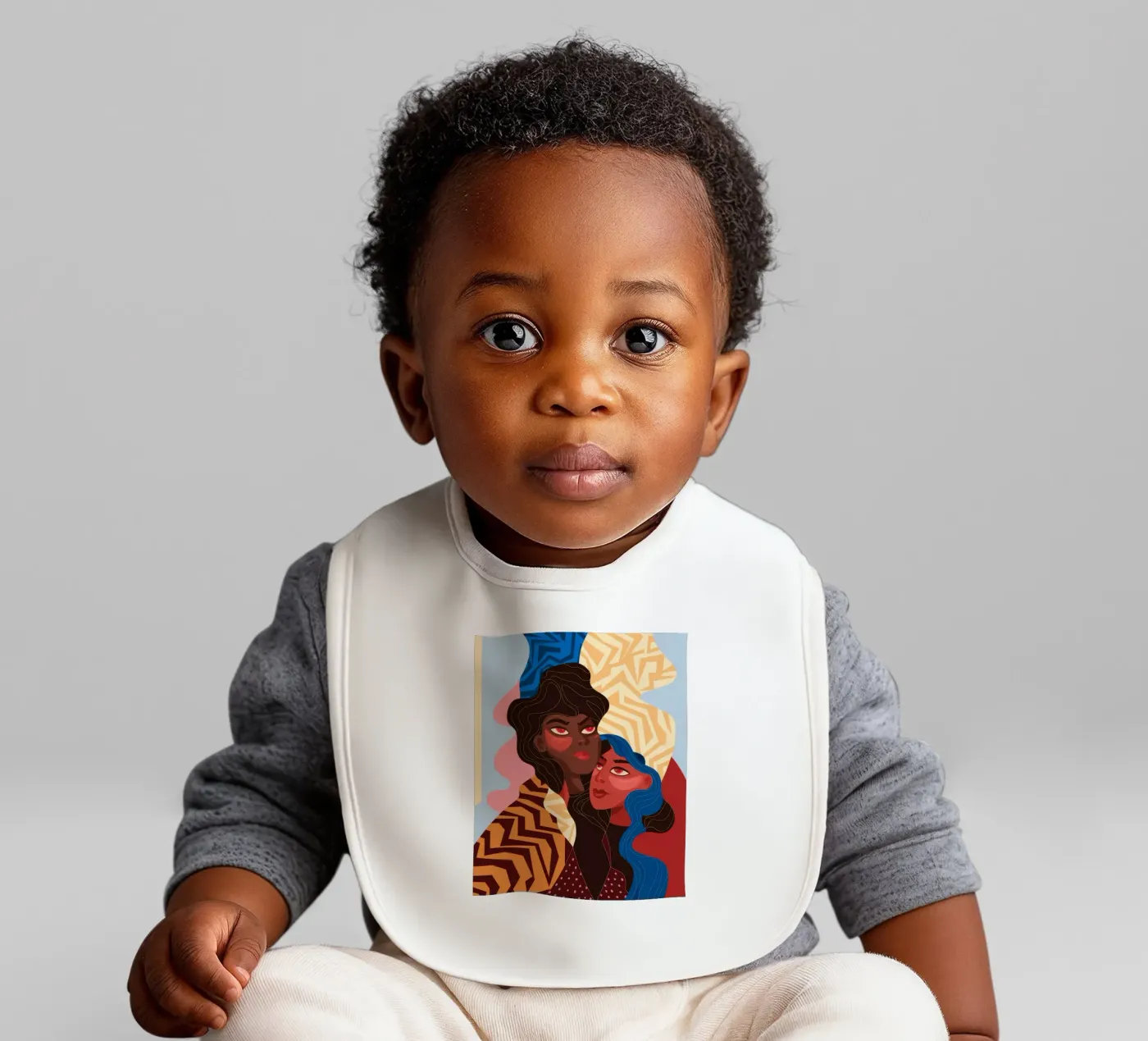 Abstrakte Einheitsfusion Babylätzchen von Color Oblivion