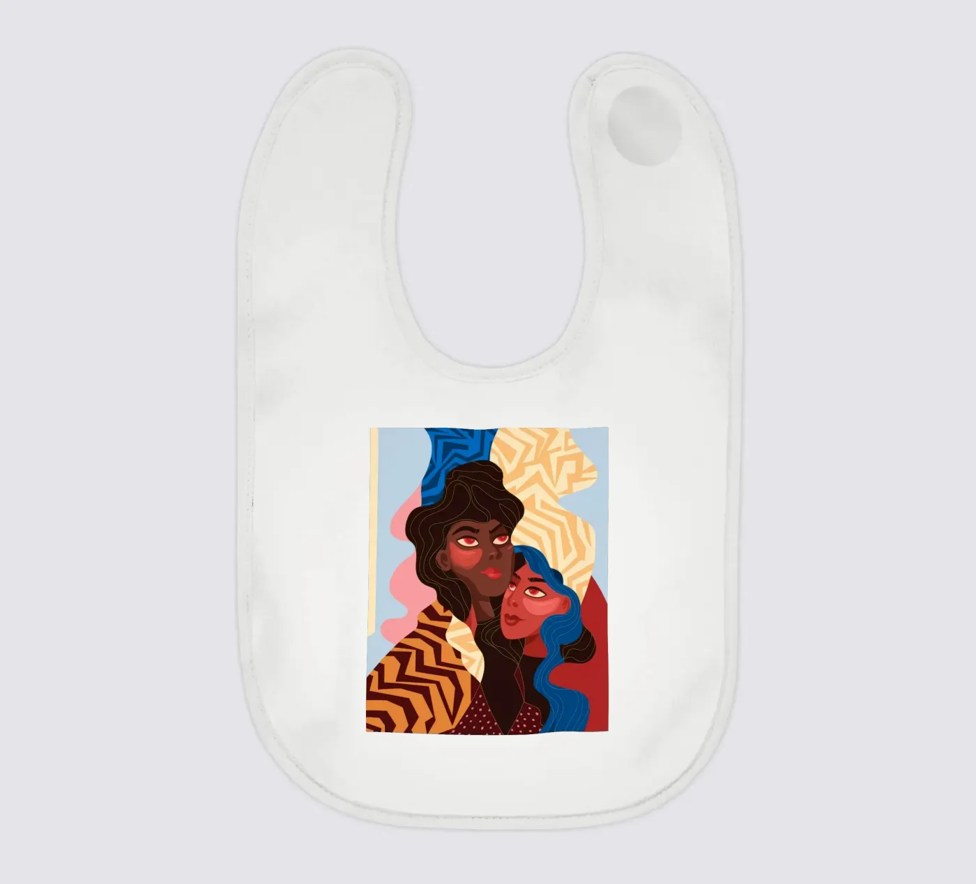 Abstrakte Einheitsfusion Babylätzchen von Color Oblivion