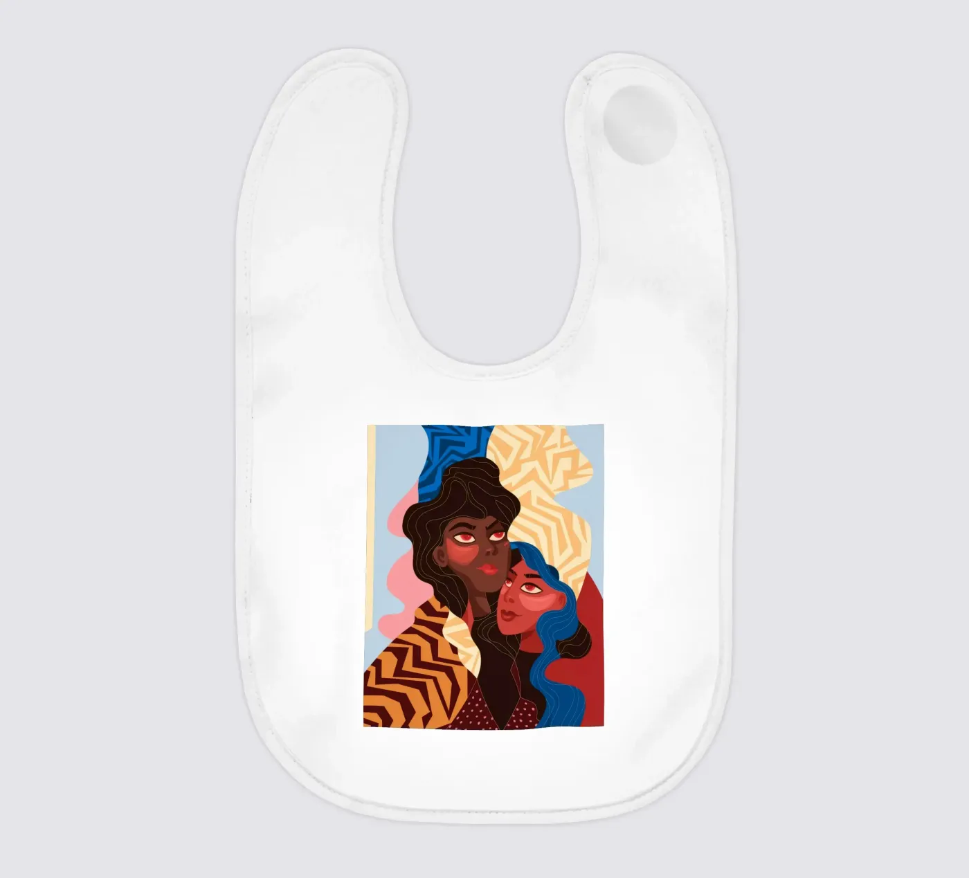 Abstrakte Einheitsfusion Babylätzchen von Color Oblivion