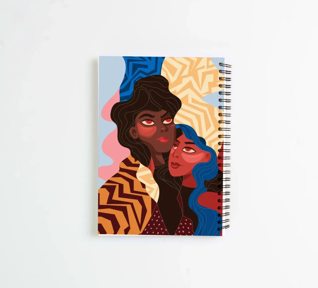 Abstract Unity Fusion spiral notebook by Color Oblivion