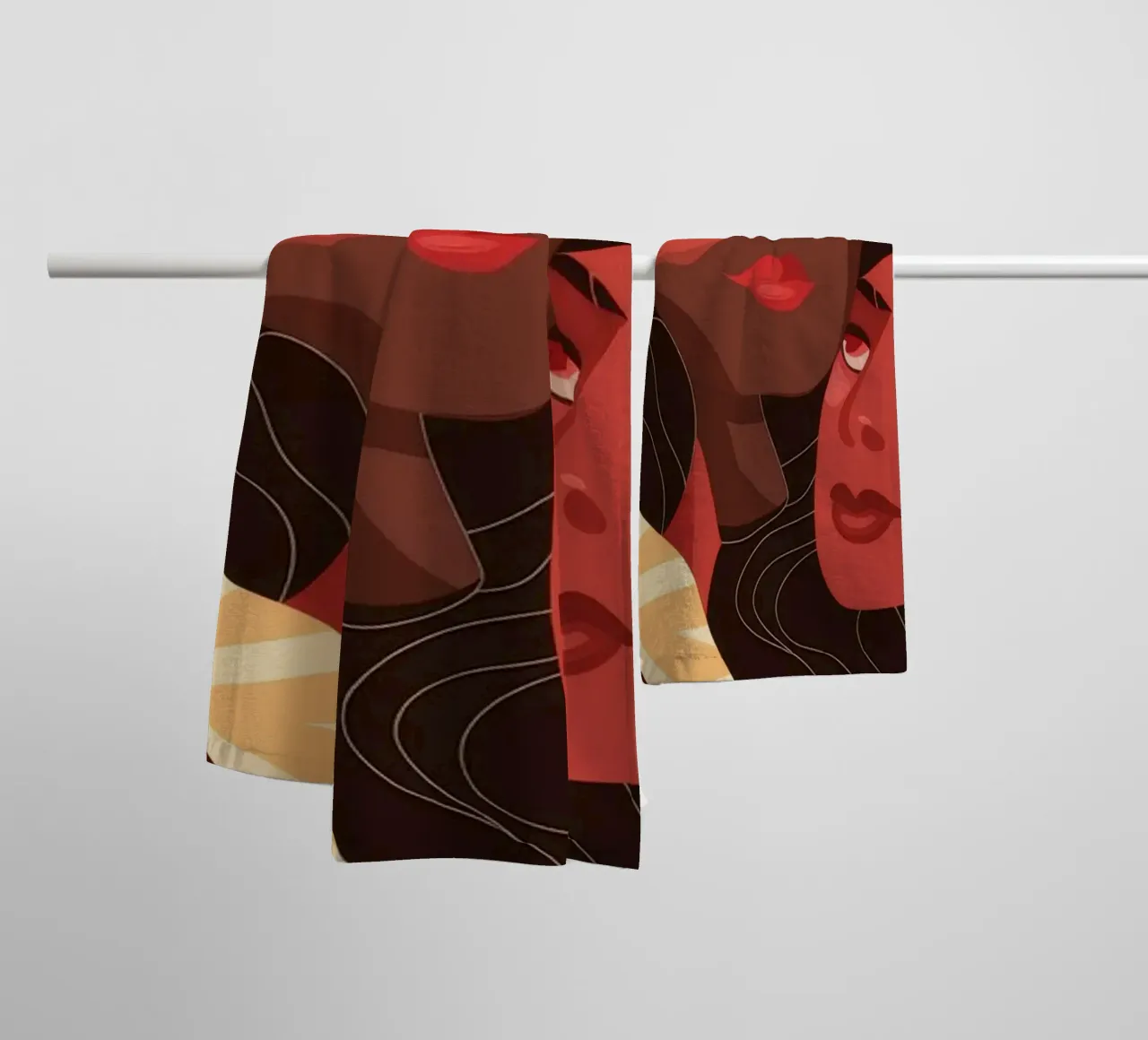Abstract Unity Fusion towel by Color Oblivion