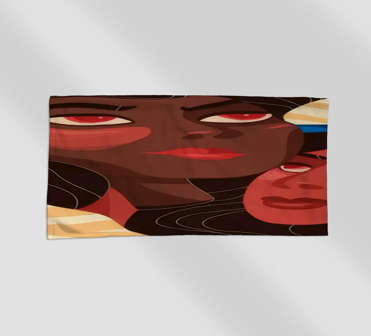 Abstract Unity Fusion beach towel by Color Oblivion