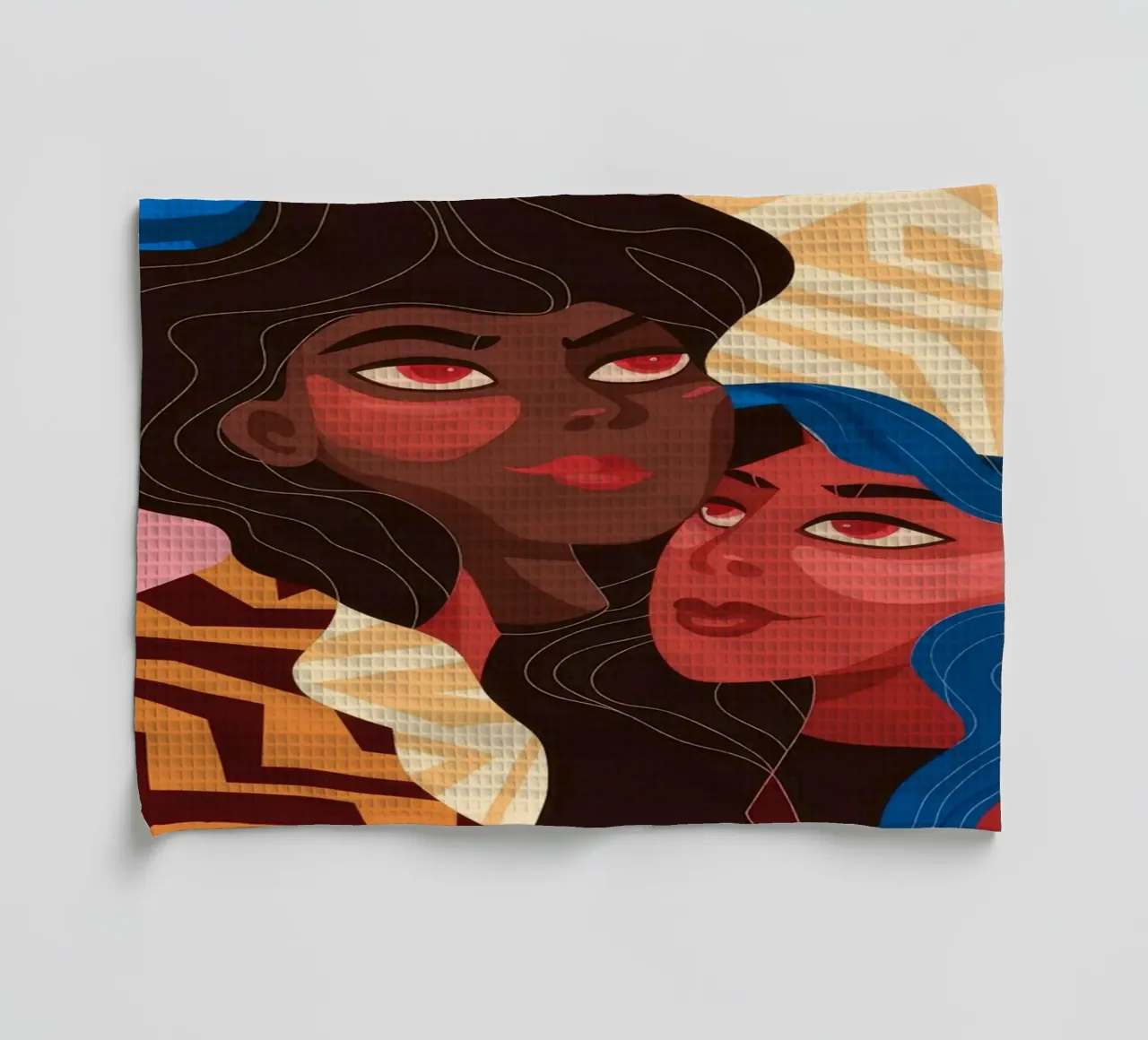 Abstract Unity Fusion torchon de Color Oblivion