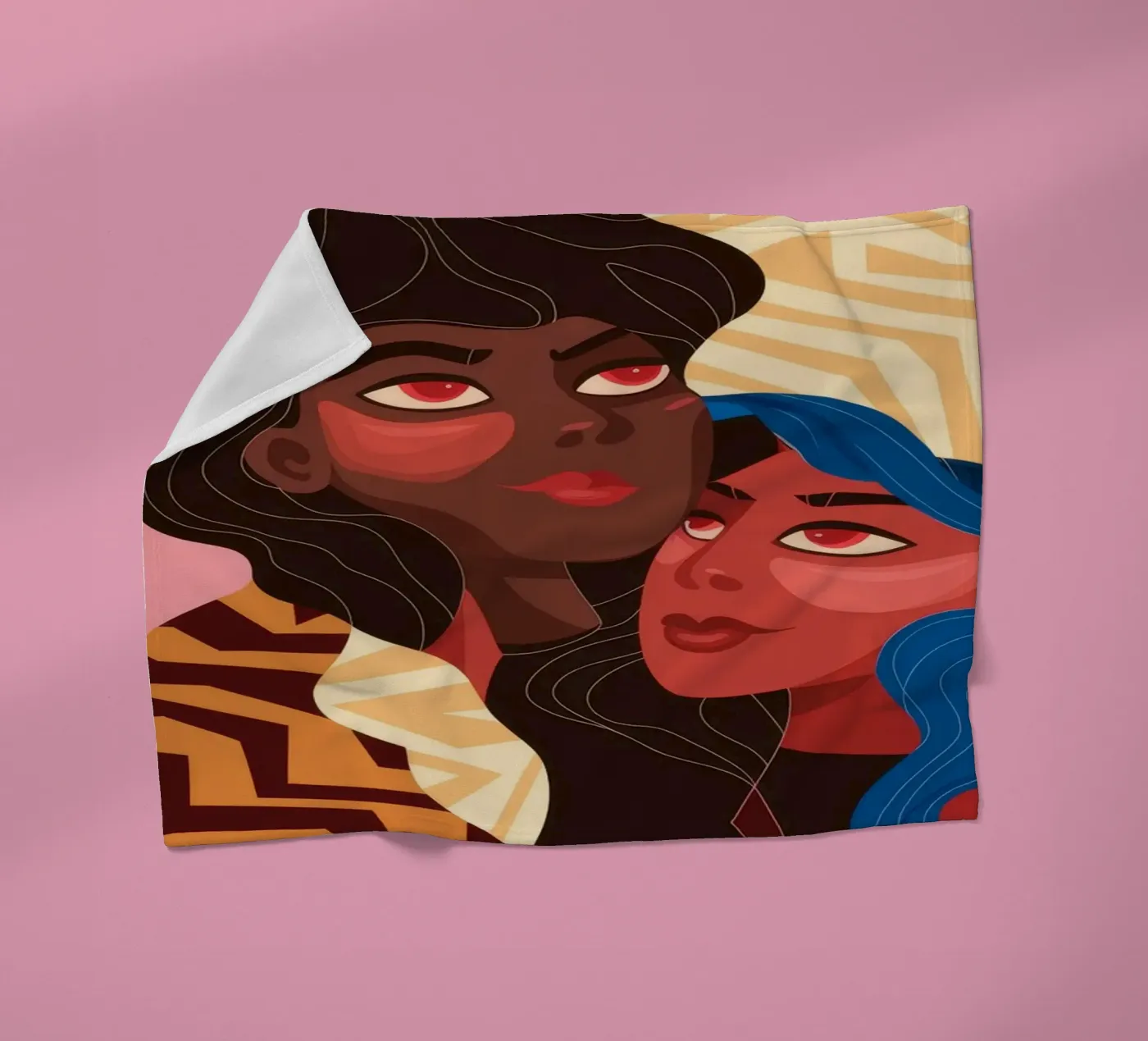 Abstrakte Einheitsfusion Fleecedecke von Color Oblivion