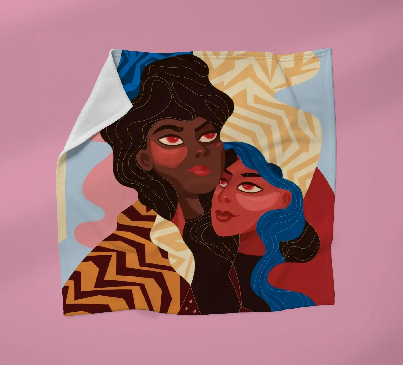 Abstrakte Einheitsfusion Fleecedecke von Color Oblivion