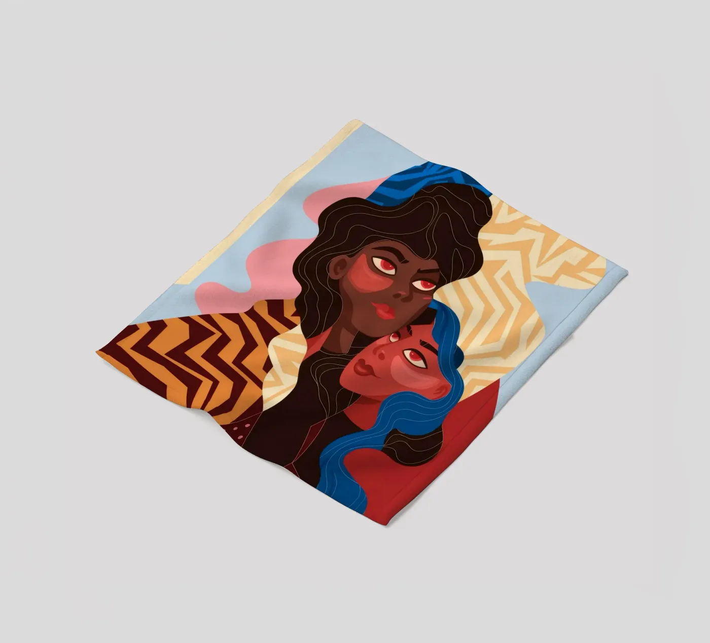 Abstrakte Einheitsfusion Fleecedecke von Color Oblivion