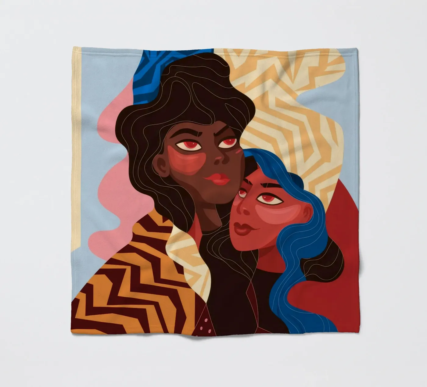 Abstrakte Einheitsfusion Fleecedecke von Color Oblivion