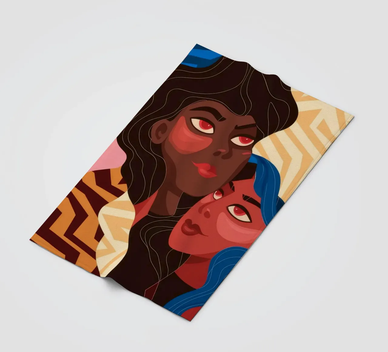 Abstract Unity Fusion fleece blanket by Color Oblivion