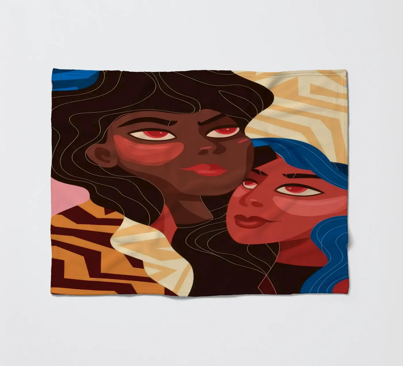 Abstrakte Einheitsfusion Fleecedecke von Color Oblivion