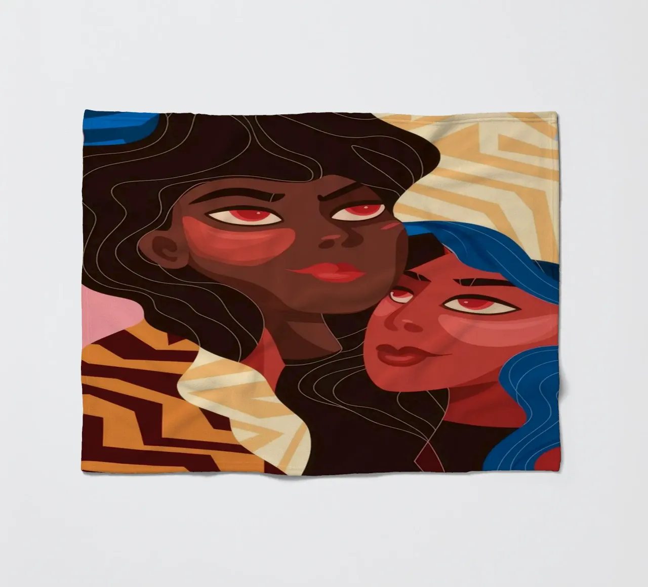 Abstrakte Einheitsfusion Fleecedecke von Color Oblivion