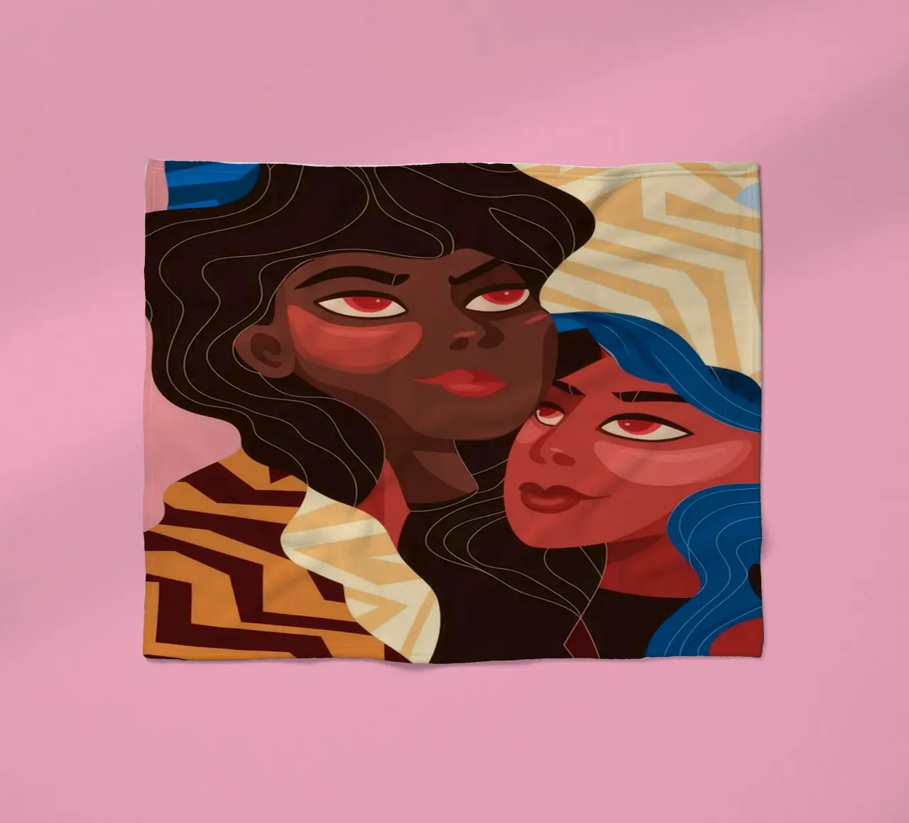 Abstrakte Einheitsfusion Fleecedecke von Color Oblivion