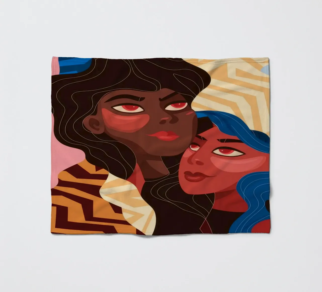 Abstrakte Einheitsfusion Fleecedecke von Color Oblivion