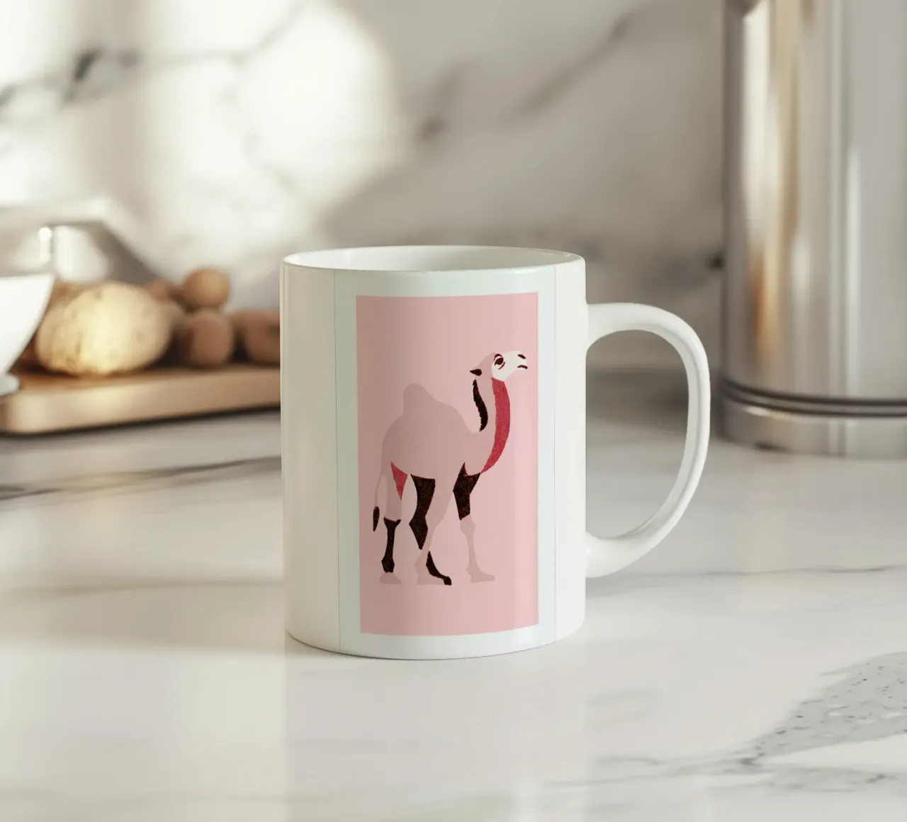 Camel Pink tazza in ceramica da Little Flourishes