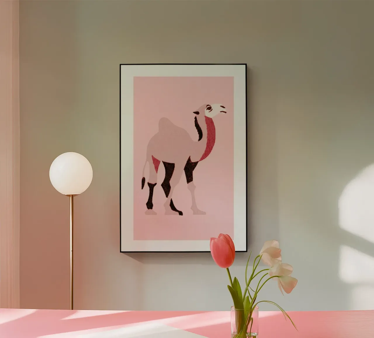 Camel Pink plexiglass da Little Flourishes