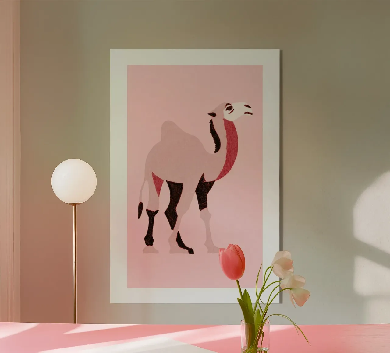 Camel Pink plexiglass da Little Flourishes
