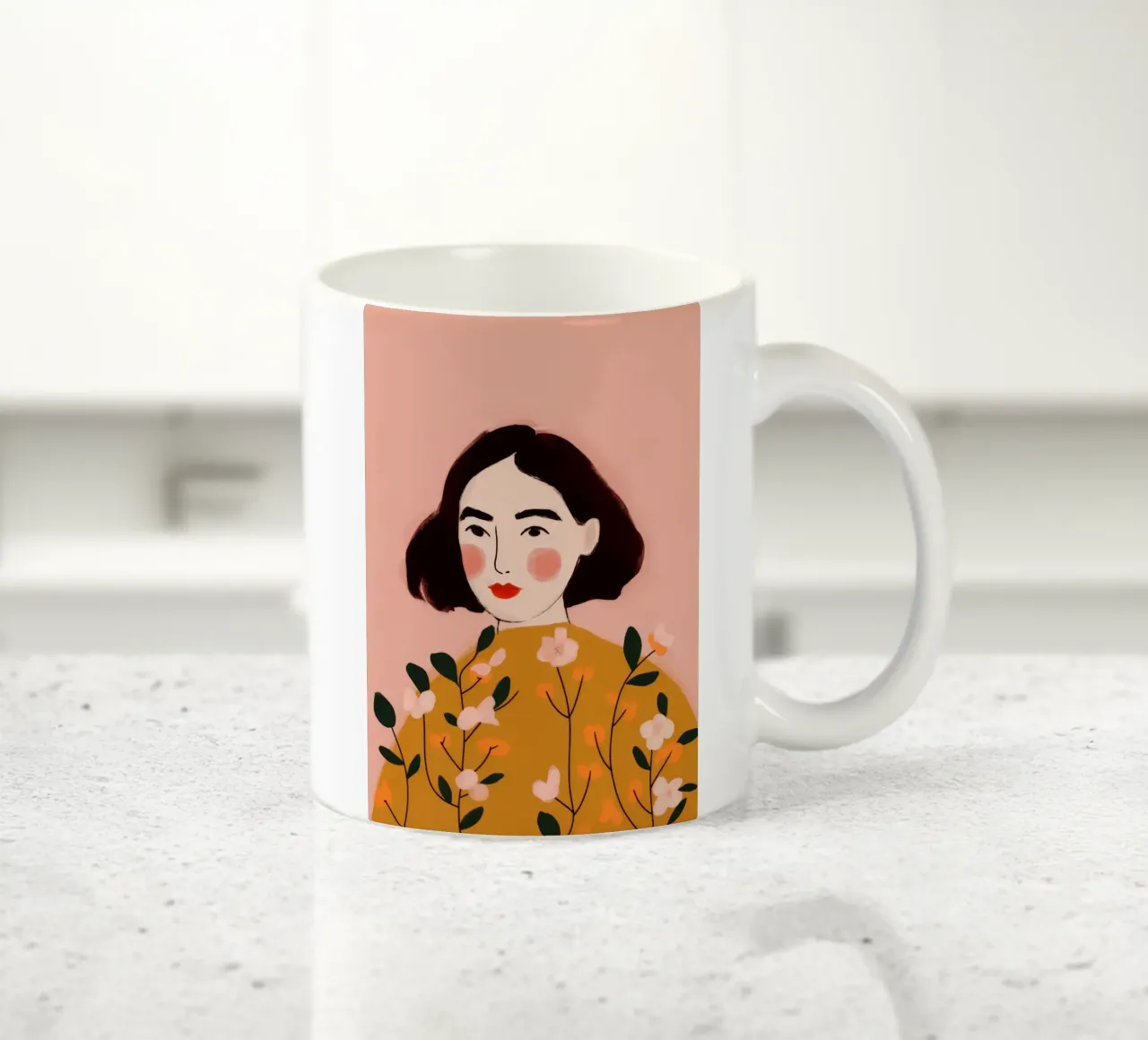 Tranquillità dei fiori d'autunno tazza in ceramica da Color Oblivion
