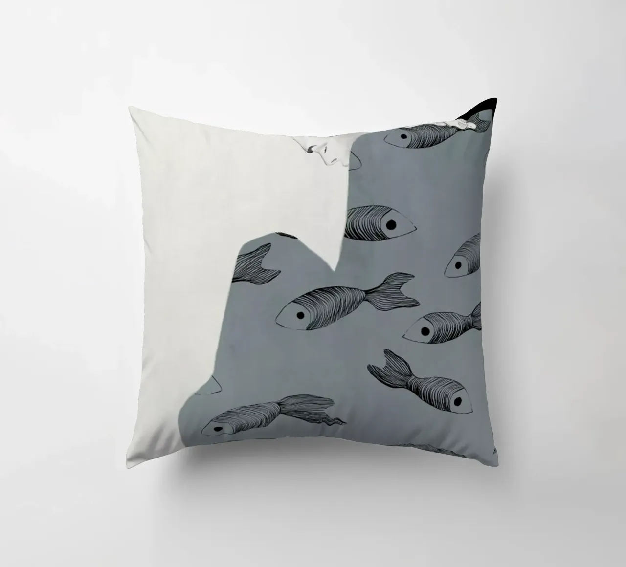 Fishy Mood II cuscino da Ramona Russu