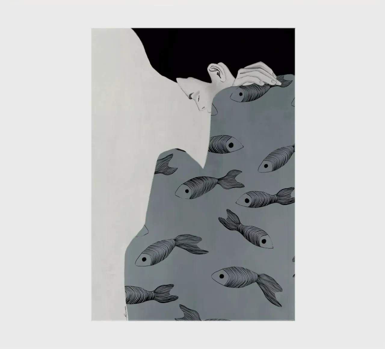 Fishy Mood II Notizbuch von Ramona Russu