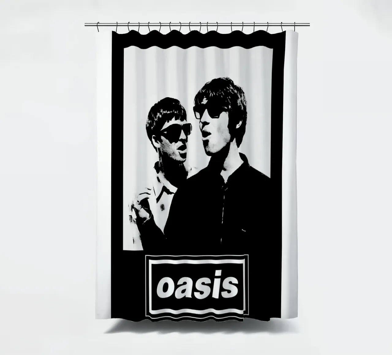 Oasis Lend shower curtain by HUMMERSONIC