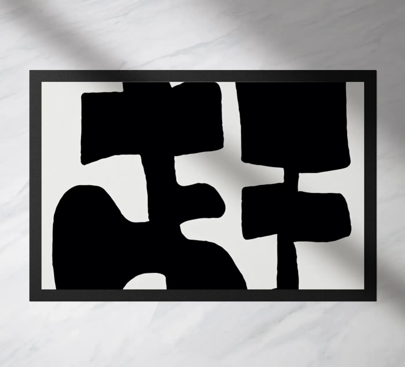 Black Spring doormat by Tanja Schaub