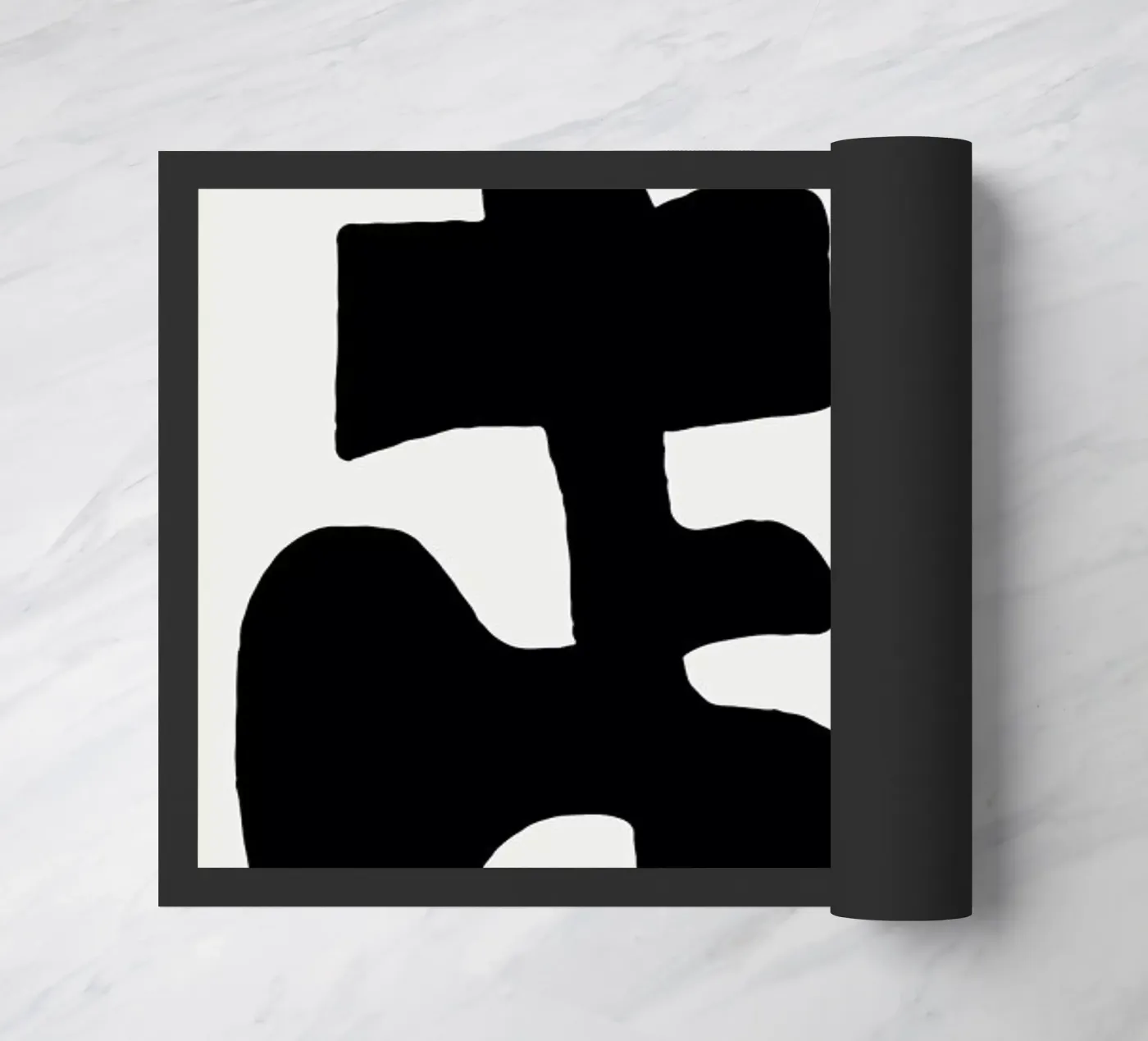 Black Spring doormat by Tanja Schaub