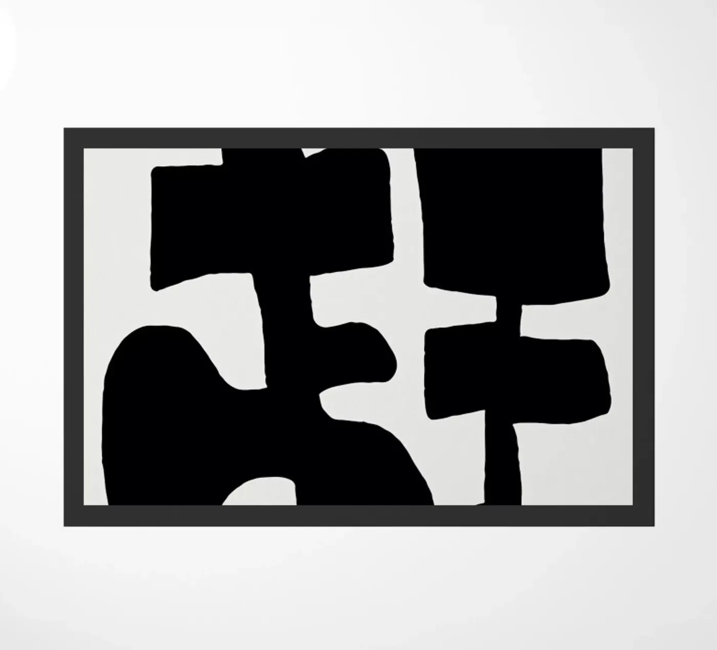 Black Spring doormat by Tanja Schaub