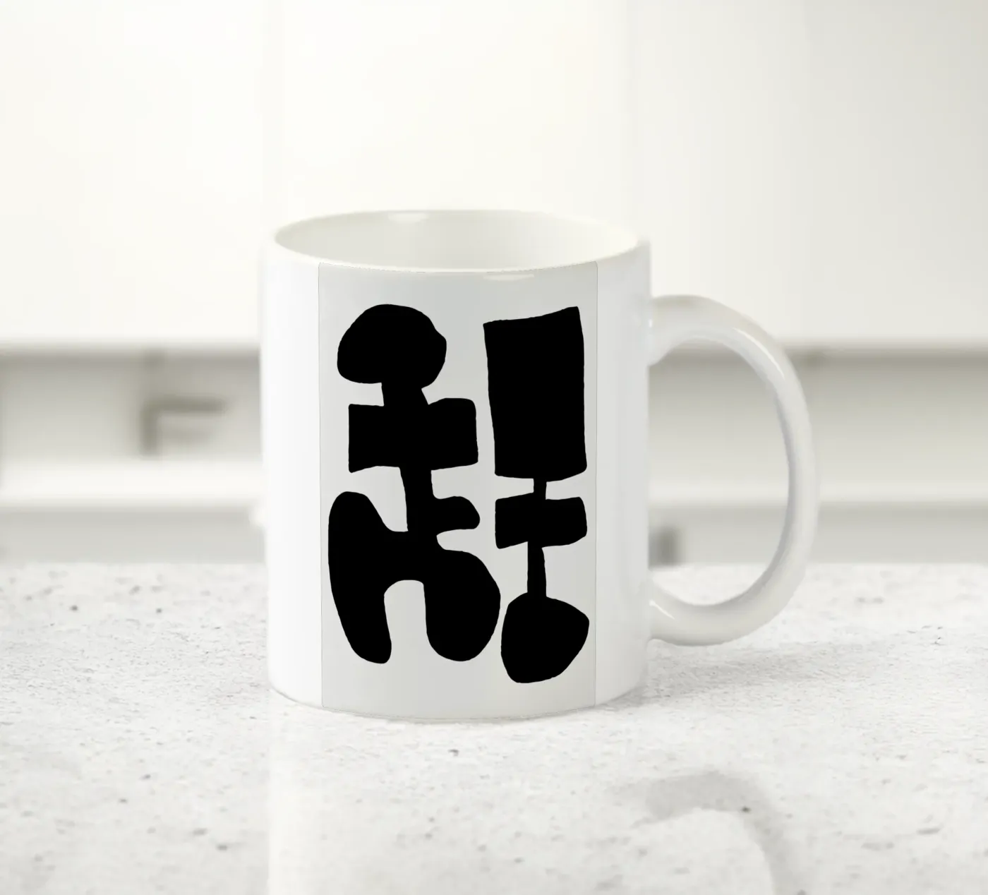 Black Spring ceramic mug by Tanja Schaub