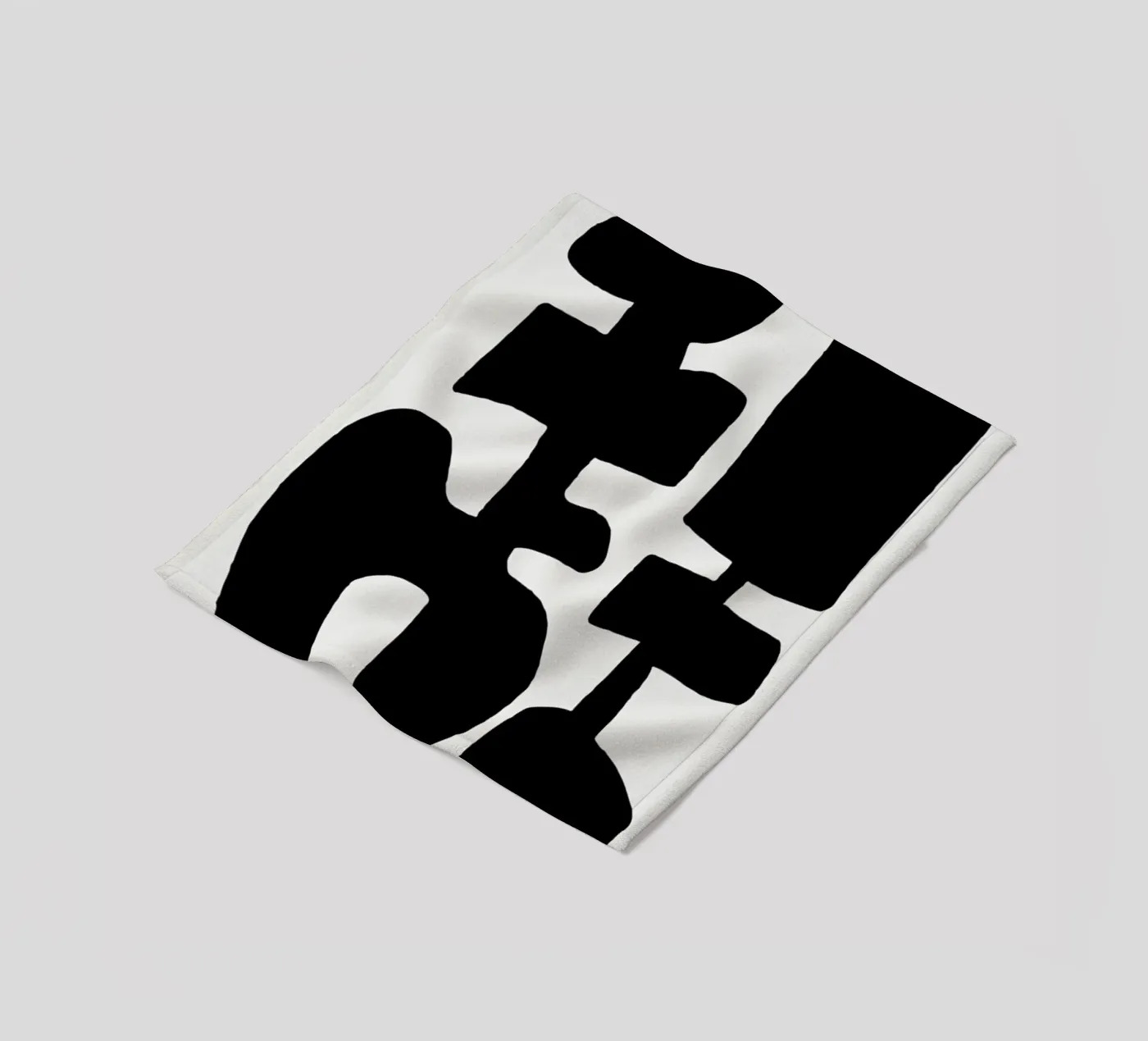 Black Spring fleece blanket by Tanja Schaub