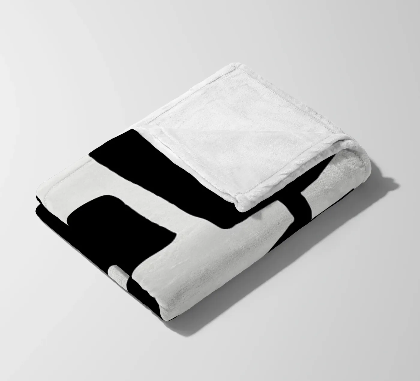 Black Spring fleece blanket by Tanja Schaub