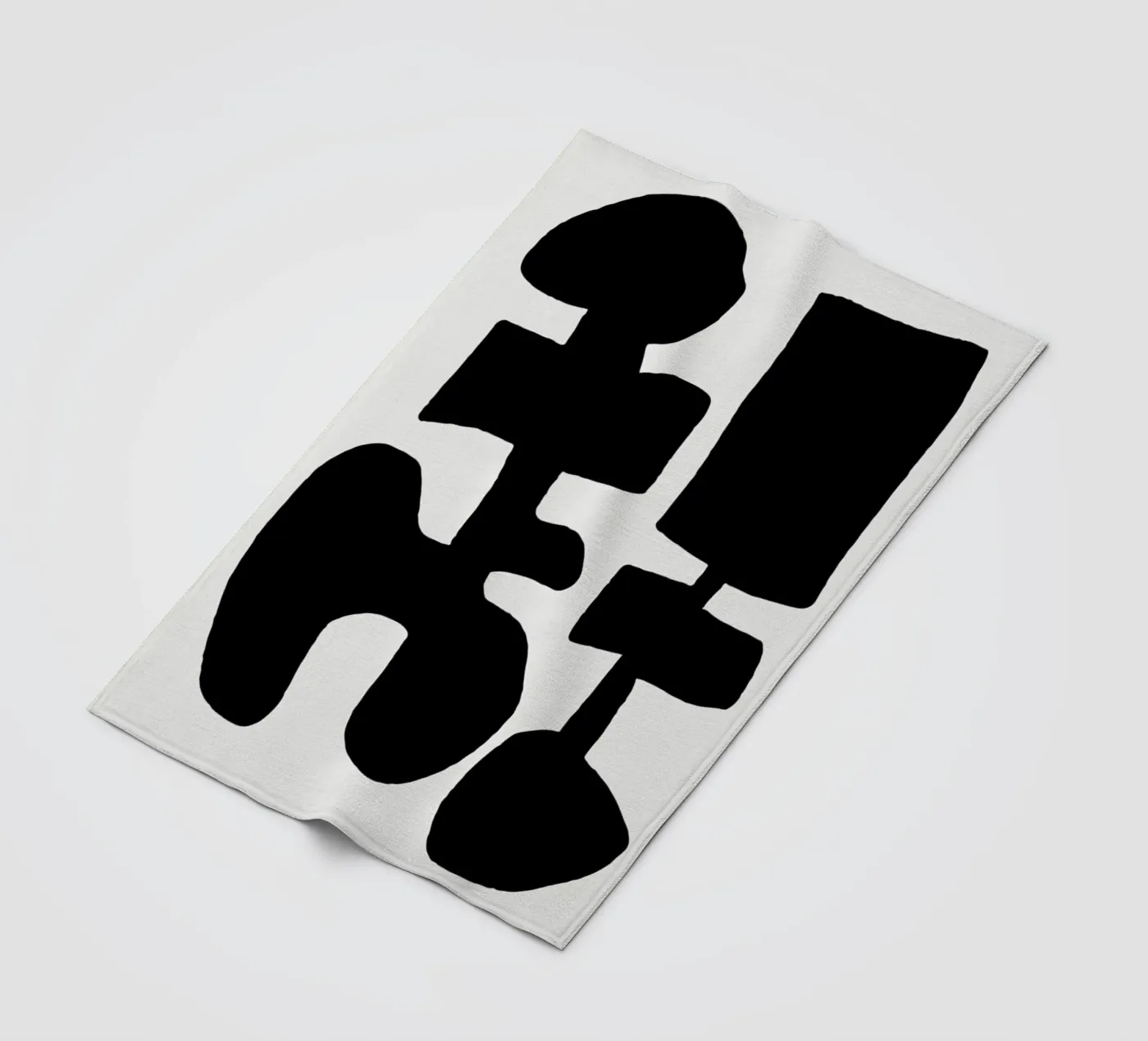 Black Spring fleece blanket by Tanja Schaub