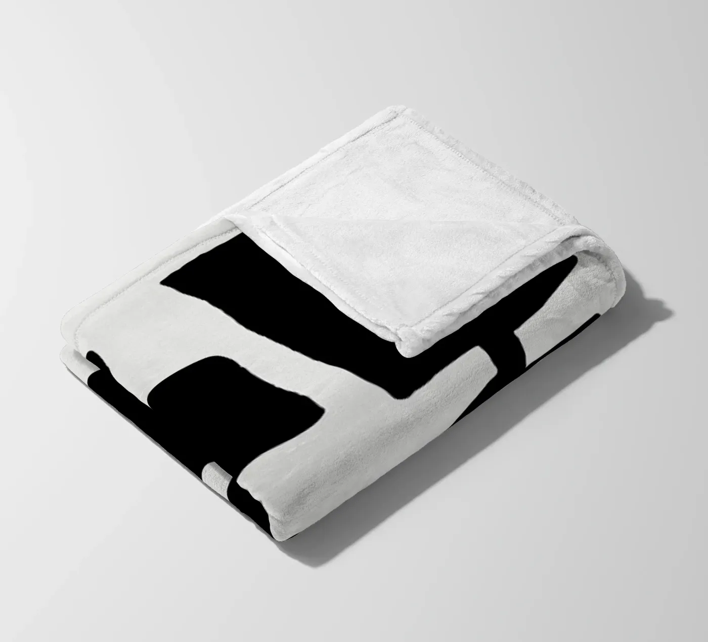 Black Spring fleece blanket by Tanja Schaub