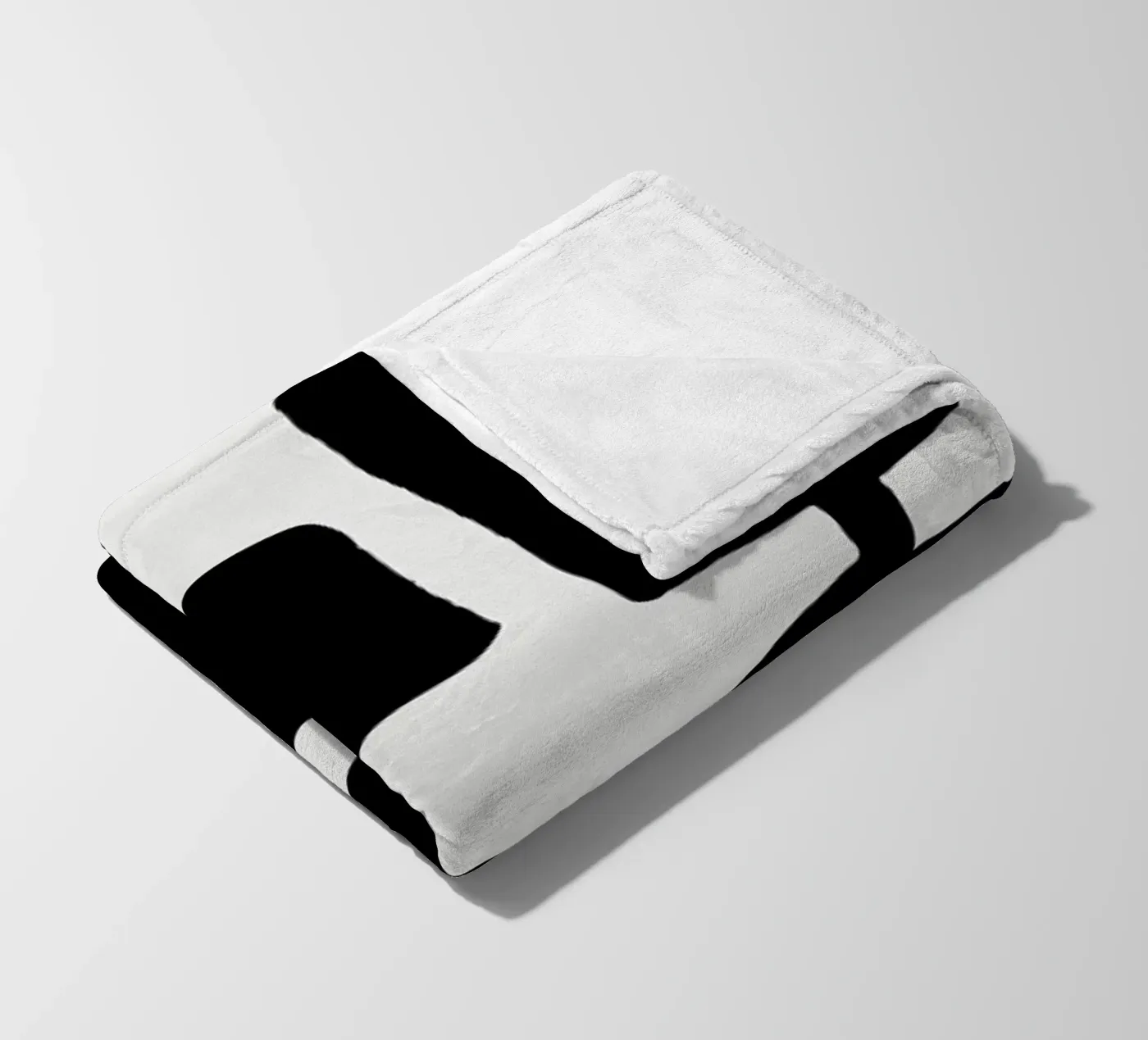 Black Spring fleece blanket by Tanja Schaub