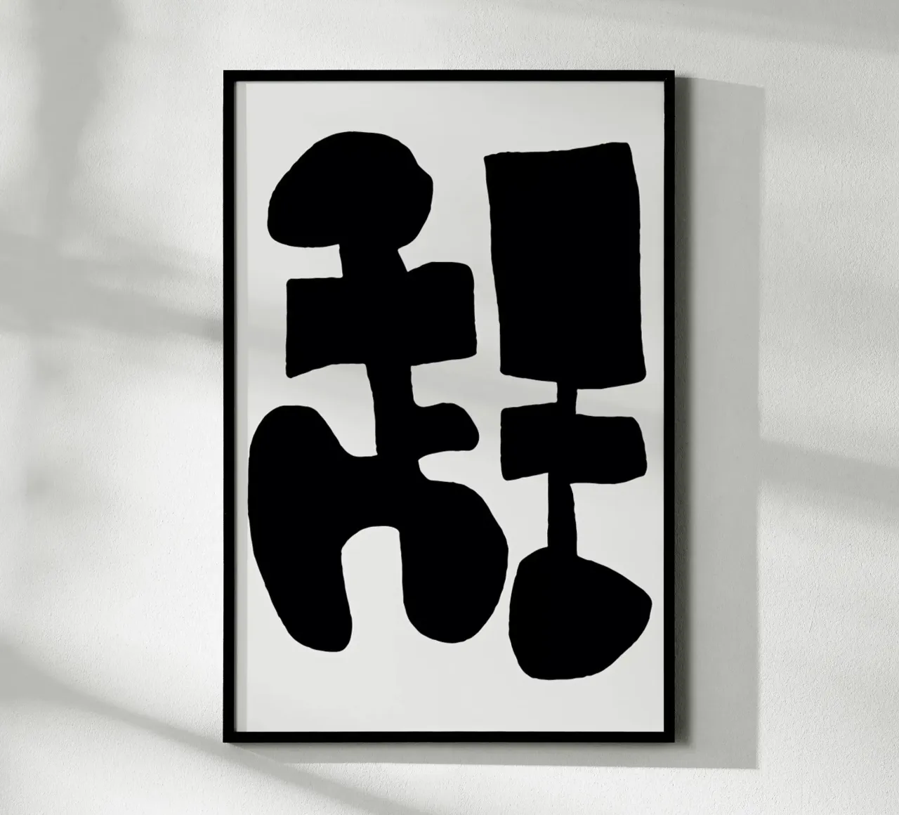Black Spring poster with aluminum frame by Tanja Schaub